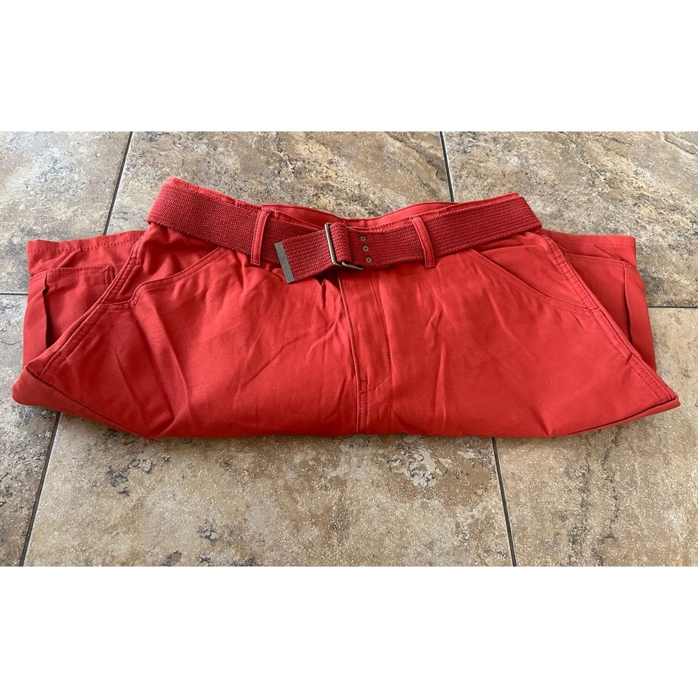 Levi's Cargo Shorts Mens Size 36 Flap Pockets Baggy Red - Picture 3 of 9